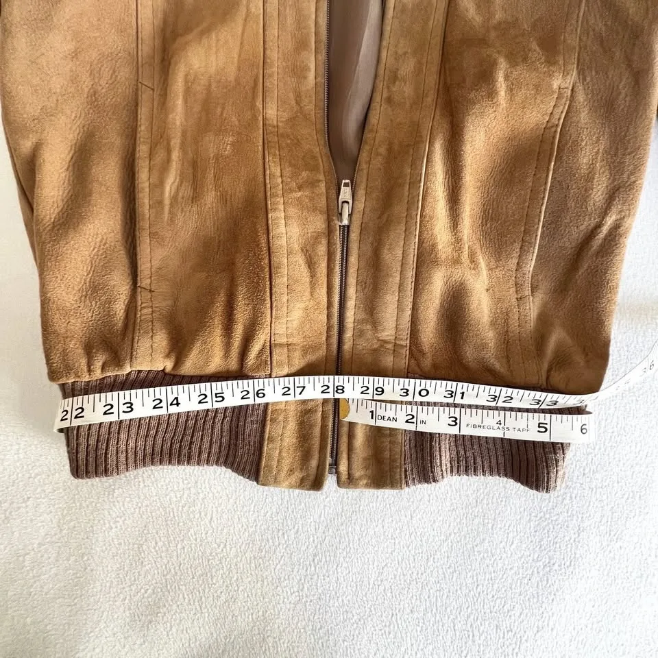 Vintage Suede Jacket - Beige, Size 6 image indicator(5)