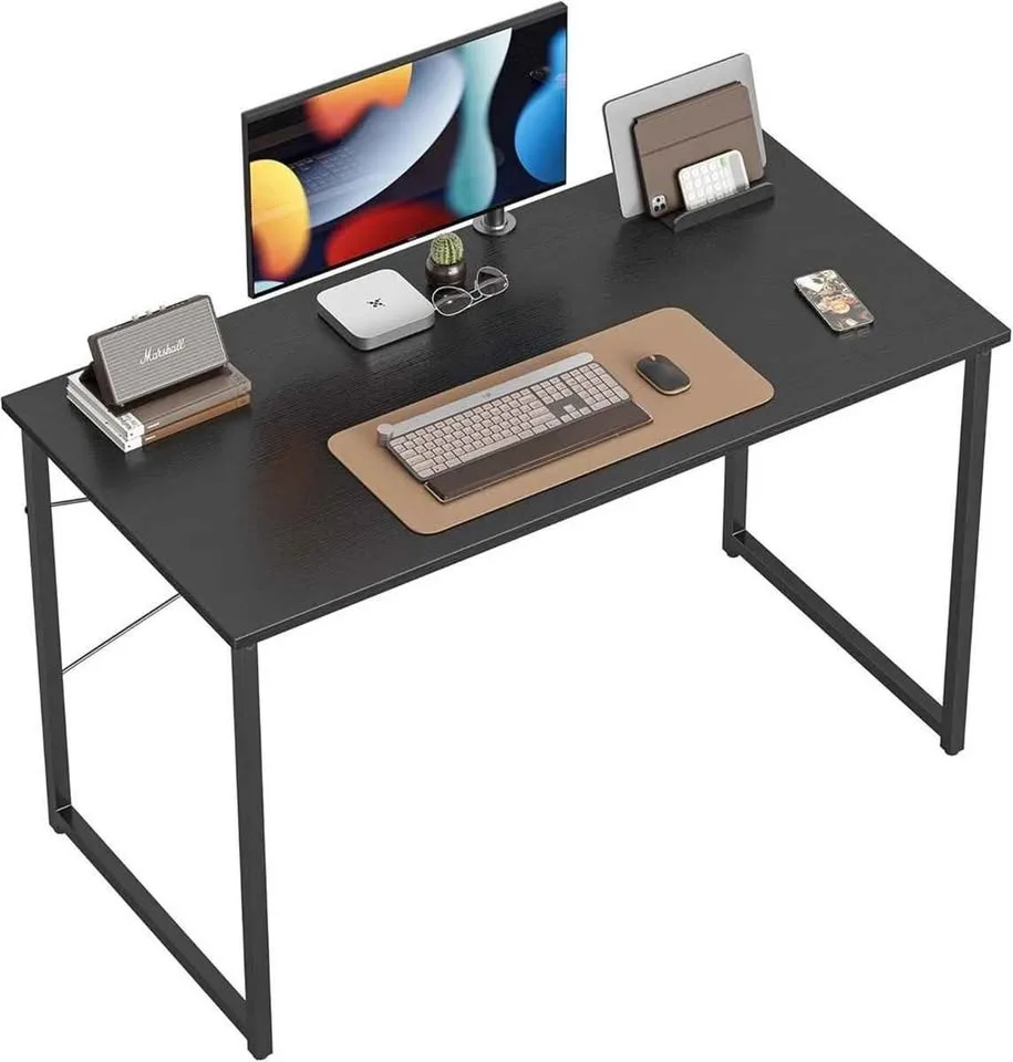 47" Computer office Desk, Black image indicator(2)