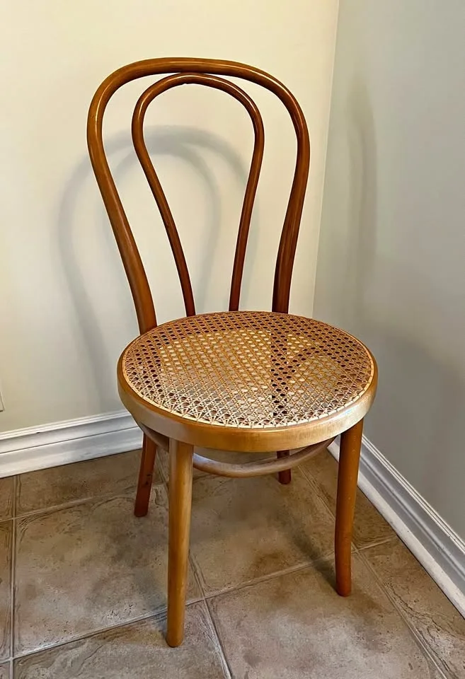Vintage Bentwood Cane Bistro Chair