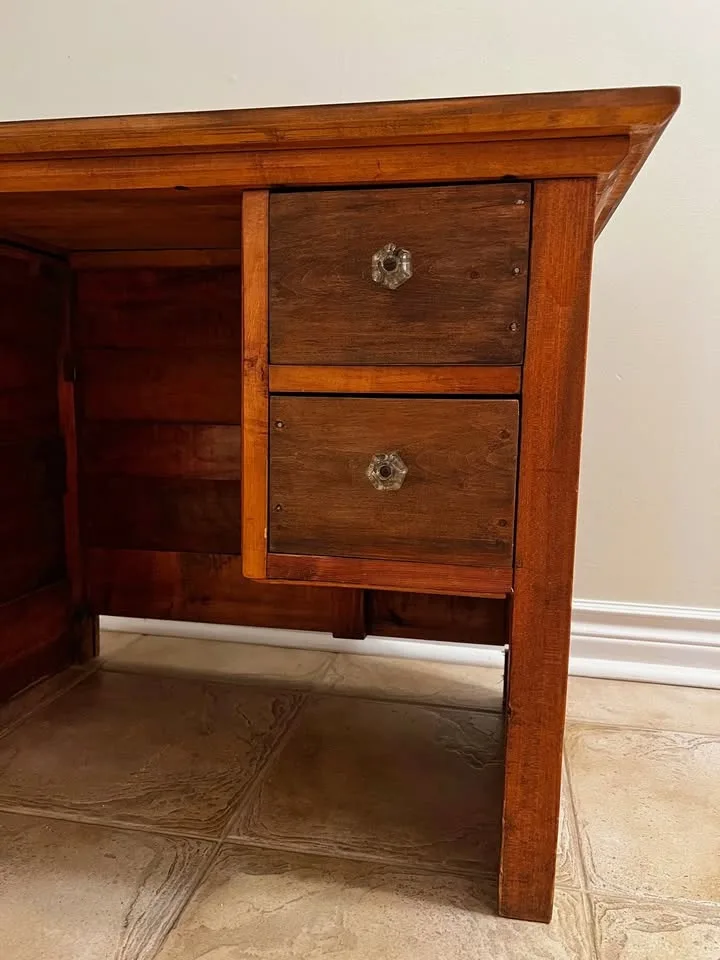 Antique Children's Desk & 2 chairs image indicator(2)