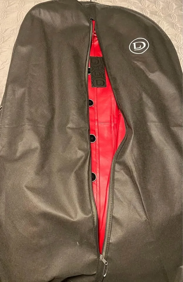 Danier red leather Coat image indicator(2)