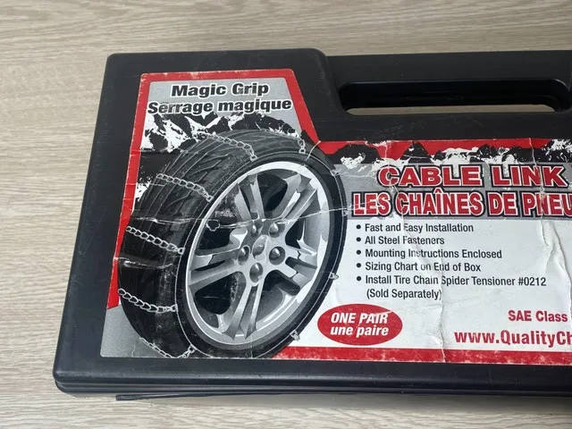 Set of 2 New Tire Chains 13-15 Inch Tires