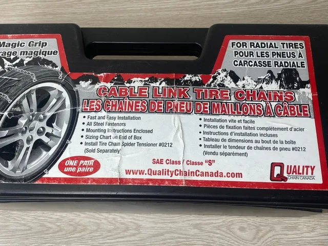 Set of 2 New Tire Chains 13-15 Inch Tires image indicator(6)