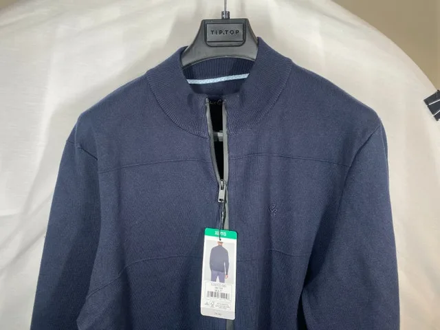 NWT Men's Zip Up Sweater XL - Navy