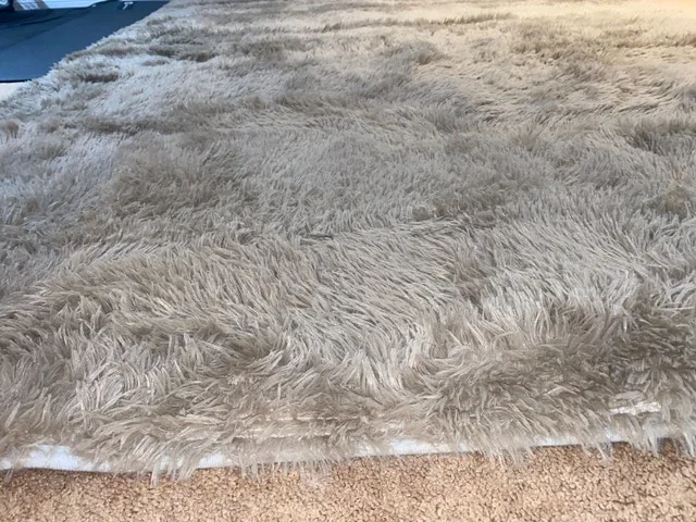 Brown Soft Fluffy Area Rug 7x5 Feet image indicator(2)