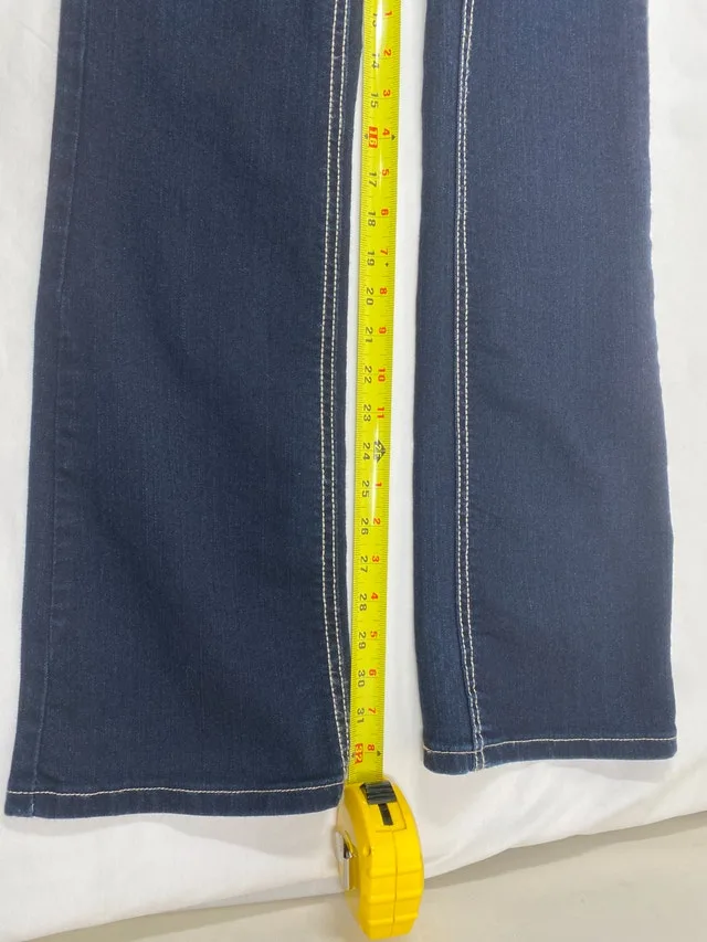 Womens Wrangler 10MWZJK Dark Wash Jeans Sz 0 x 34 Boot Cut image indicator(4)