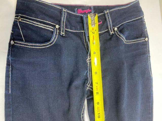 Womens Wrangler 10MWZJK Dark Wash Jeans Sz 0 x 34 Boot Cut image indicator(5)