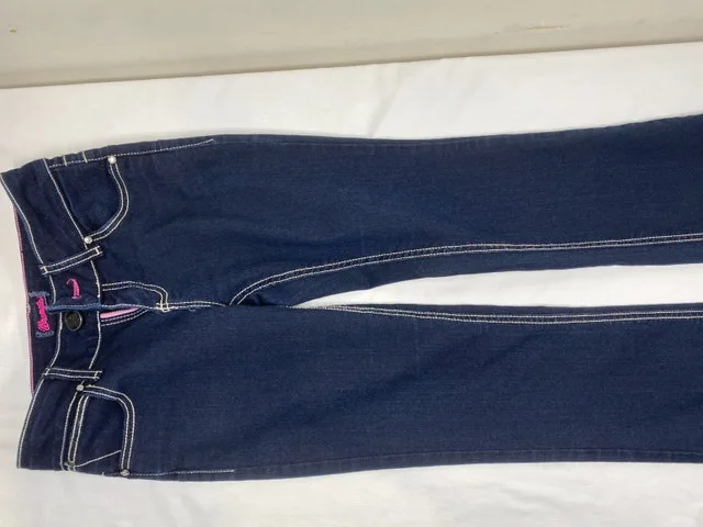 Womens Wrangler 10MWZJK Dark Wash Jeans Sz 0 x 34 Boot Cut image indicator(6)