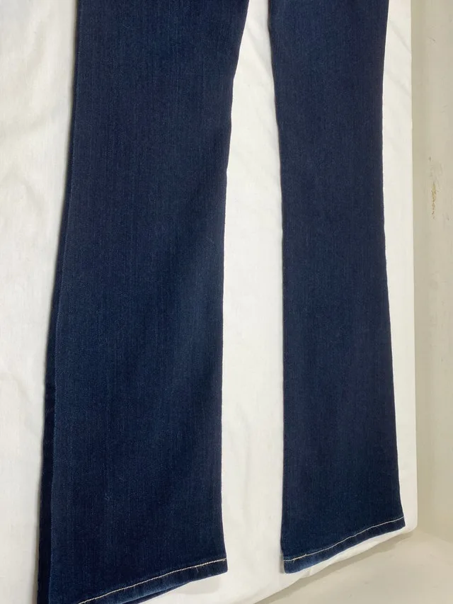 Womens Wrangler 10MWZJK Dark Wash Jeans Sz 0 x 34 Boot Cut image indicator(9)