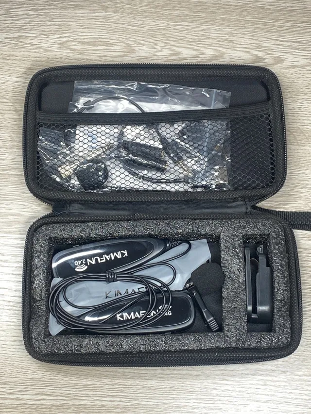 Lapel Microphone Set Wireless With Receiver and adapters NEW image indicator(2)