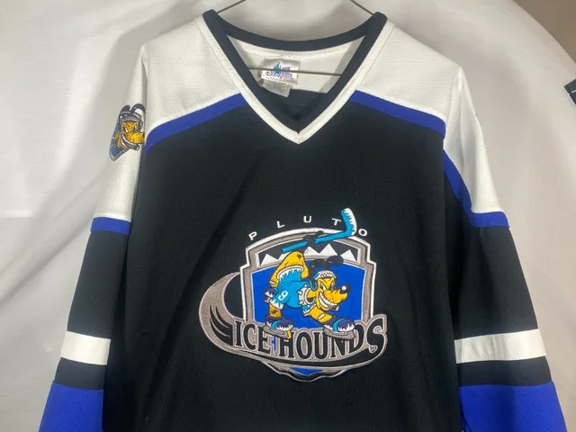 Vintage Black Pluto Ice hounds Jersey - Small