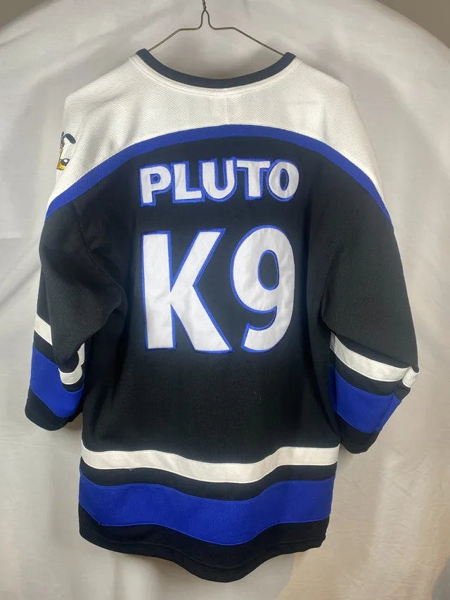 Vintage Black Pluto Ice hounds Jersey - Small image indicator(2)