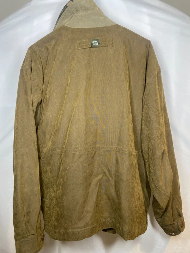 Men's Medium Leather Collar Bomber Jacket image indicator(3)