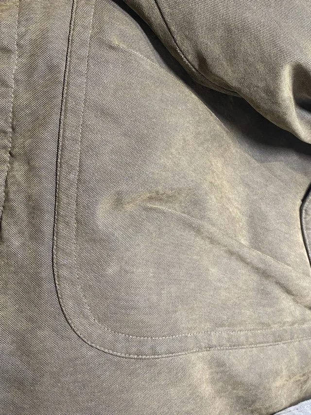 Men's Medium Leather Collar Bomber Jacket image indicator(5)