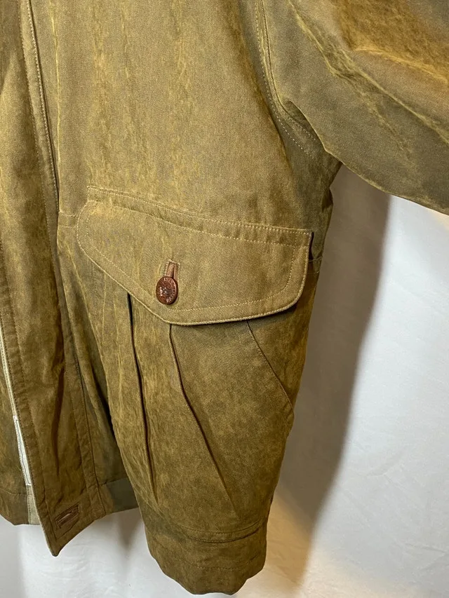 Men's Medium Leather Collar Bomber Jacket image indicator(7)