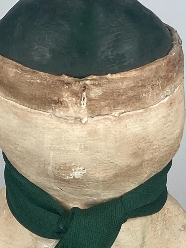 Vintage Paper Mache Snowman 16 Inches image indicator(6)