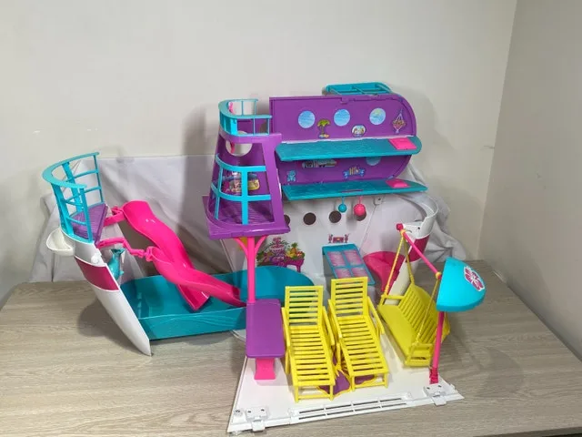 Large Barbie Lot Incl Sisters Cruise Ship