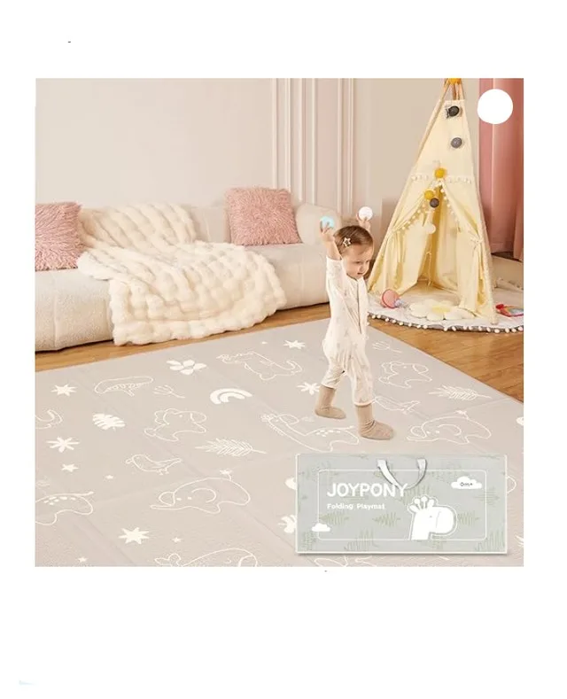 Portable Baby Play Mat with Carry Bag 71x59 Inches