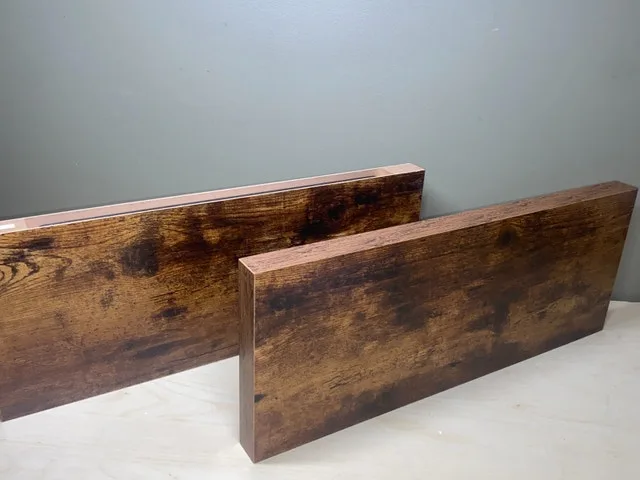 Pair of Rustic Floating Shelves 24x9 Inches image indicator(2)