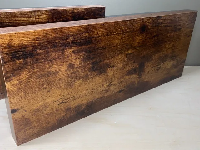 Pair of Rustic Floating Shelves 24x9 Inches image indicator(5)