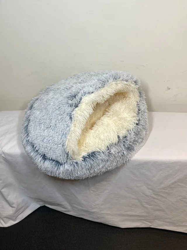 Plush Cat Cave Donut Bed 15 Inch Diameter
