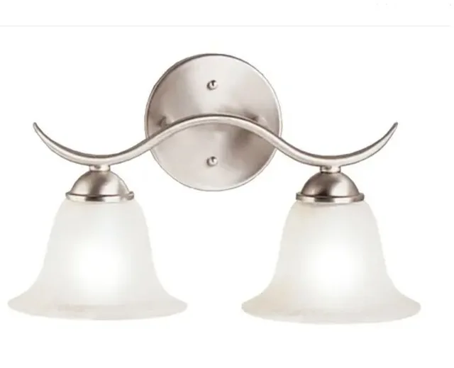 New Kichler Brushed Nickle Wall Sconce