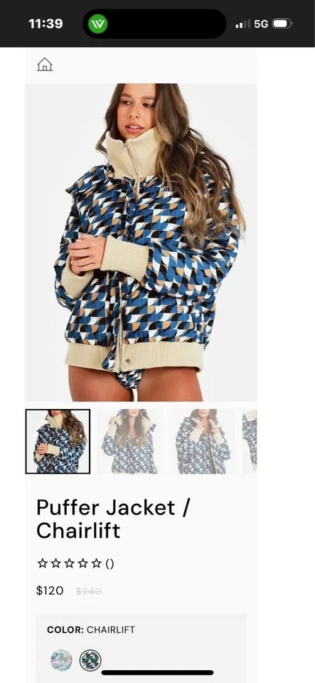 Women's Warm & Cozy Puffer Jacket BLACKBOUGH size Small image indicator(2)