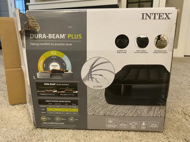 Intex Twin Air Mattress with Built-in Air pump