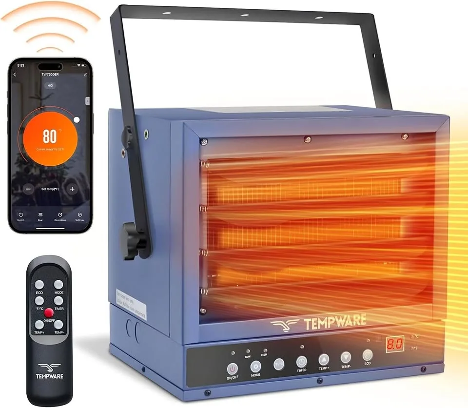 Electric Garage Heater 7500-Watt with Smart WIFI