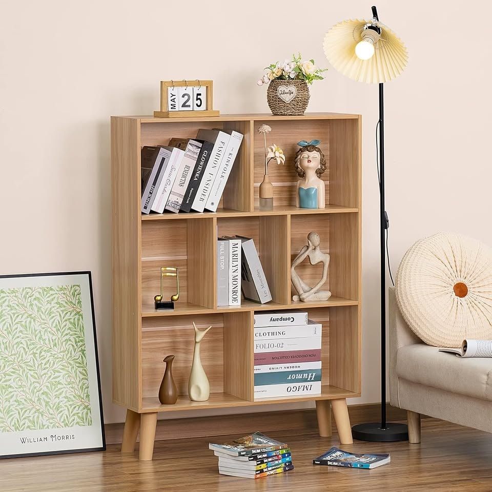 LEYAOYAO Wooden 7 Cube Book Shelf - photo 4