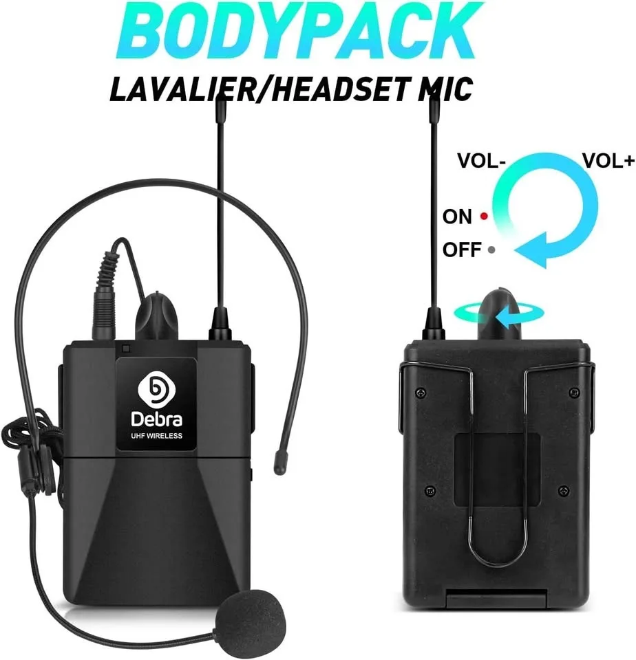 Debra Audio AU800 Pro 8-Channel Wireless Microphone System image indicator(5)