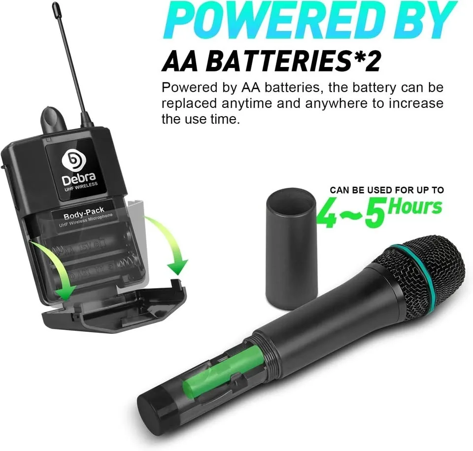 Debra Audio AU800 Pro 8-Channel Wireless Microphone System image indicator(6)