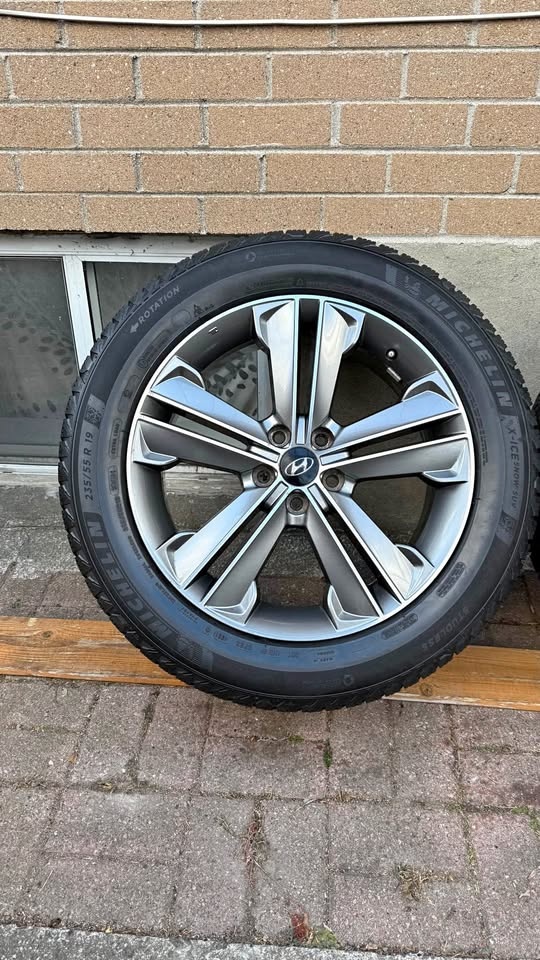 235/55R19 OEM Hyundai SantaFe Rims and Michelin tires
