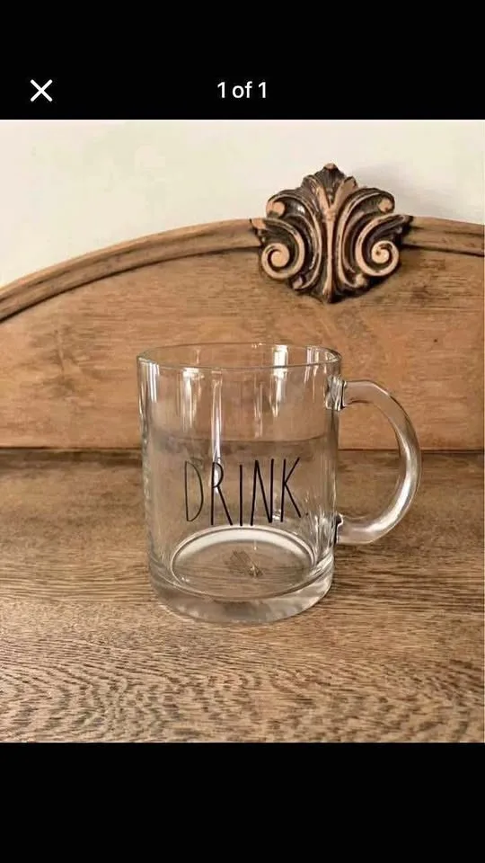 Rae Dunn Drink Glass Mug
