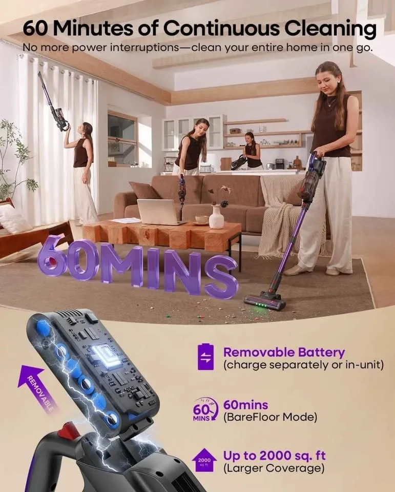 AlloyMove Cordless Vacuum Cleaner, 45KPA image indicator(3)