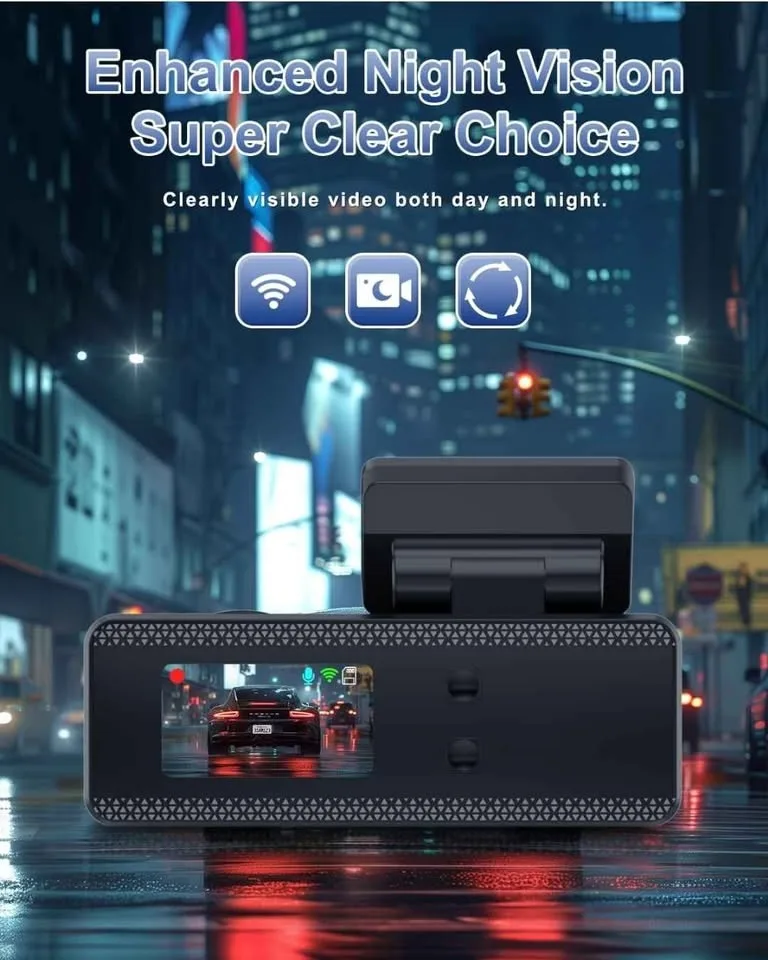 4K Dash Cam Front and Rear image indicator(4)