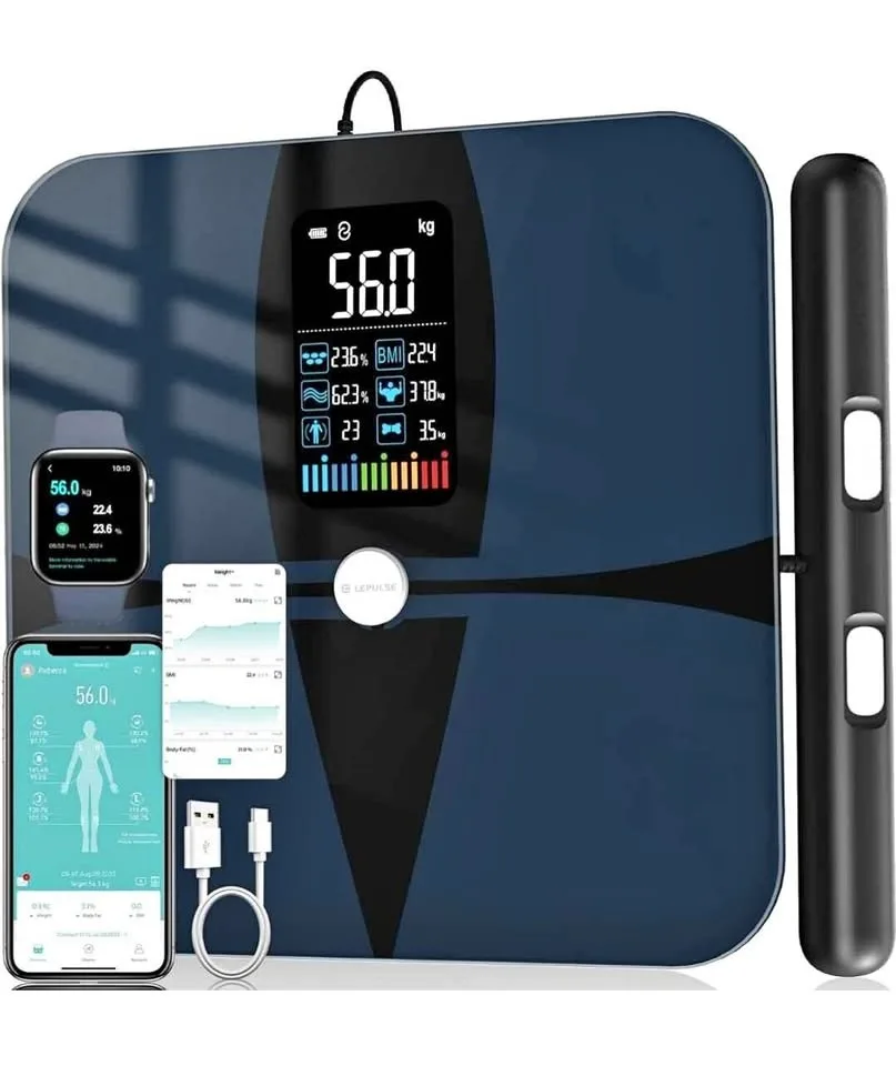 Lepulse Body Fat Scale 8 Electrode Large Display