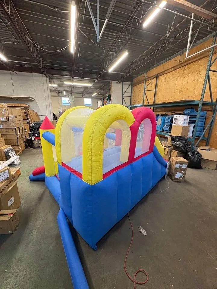 12.3 X 10 FT Inflatable Bounce House with 3 Racing Slides image indicator(4)