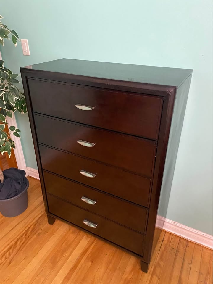 FREE DELIVERY: Modern 5-drawer dresser $150 (HRM) - photo 2