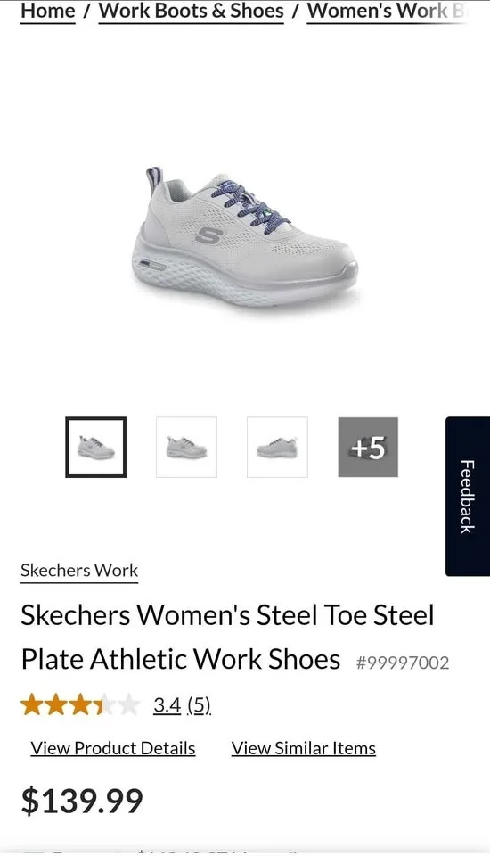 Skechers Women's safety Steel Toe Athletic Work Shoes image indicator(7)