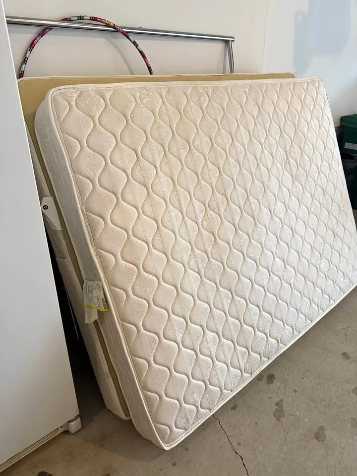 Queen Mattress + Box Spring – Clean, Comfortable, Great Conditio