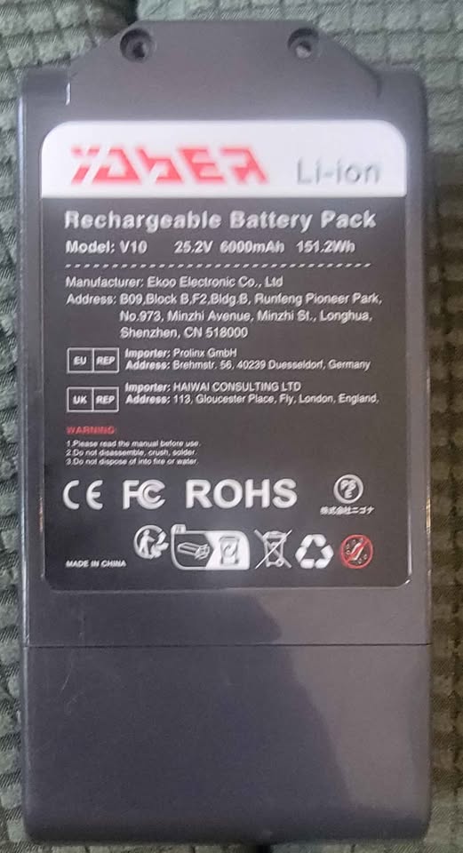 YABER V10 Battery Replacement - photo 4