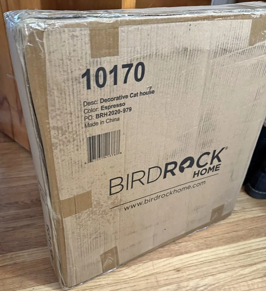 Hidden Litter Box End Table – BIRDROCK HOME, Espresso – New
