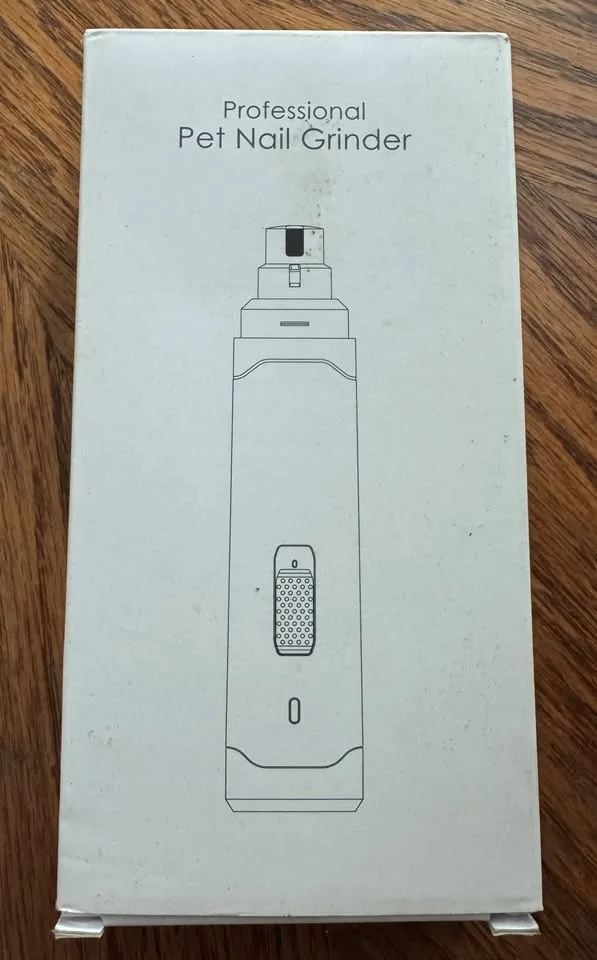 Casfuy Dog/Cat Nail Grinder – 2-Speed, USB Rechargeable