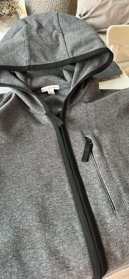 James Perse Mens French Terry Zip Up Hoodie