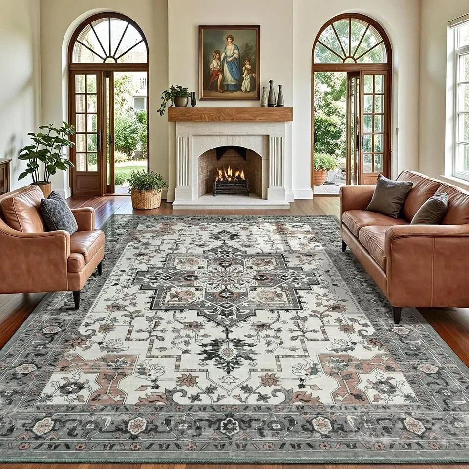 Carpelux 8x10 Area Rugs for Living Room Machine Washable