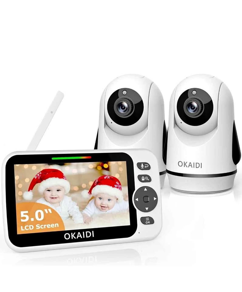 OKAIDI Video Baby Monitor with 2 Cameras