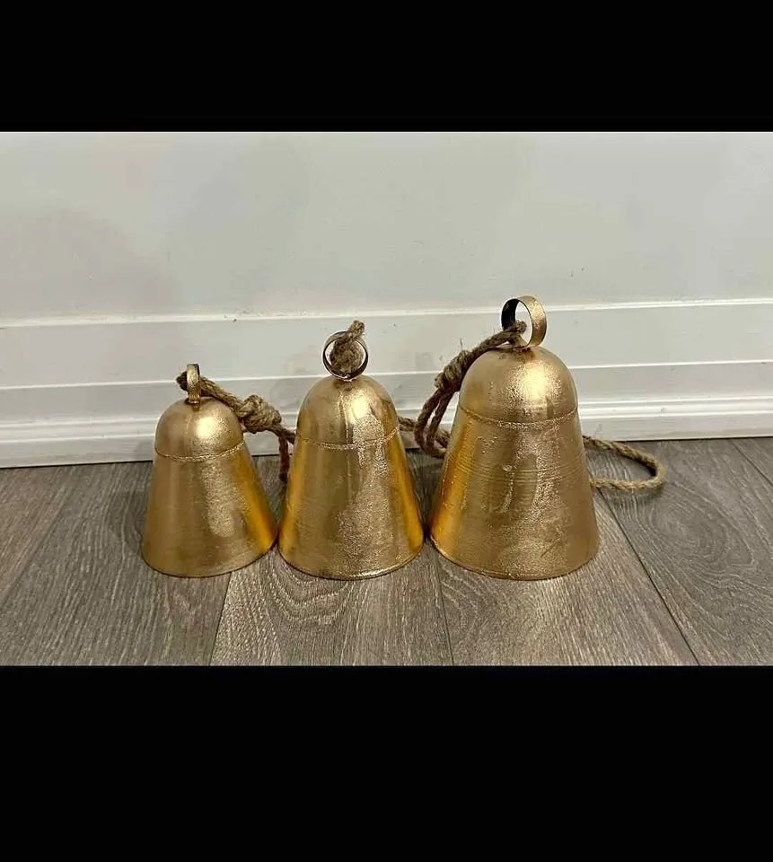 Decorative Metal Bells for Christmas
