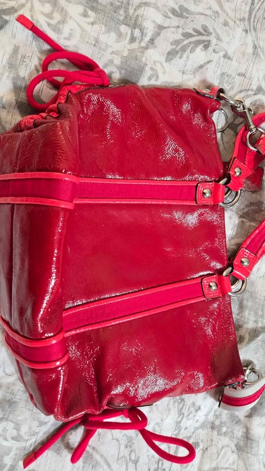 Coach Poppy - Red patent purse - photo 4