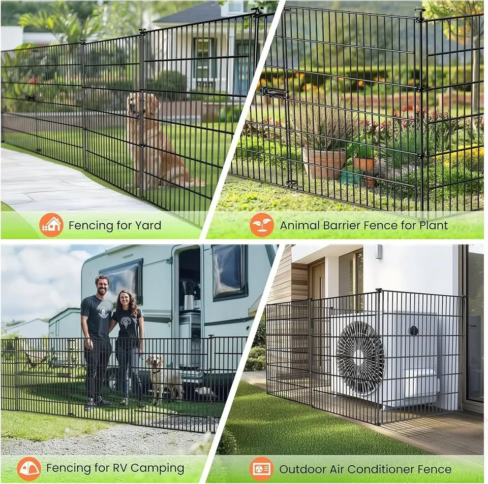 Garden Fence Panels with Gate 29ft(L) X 32in(H) image indicator(5)